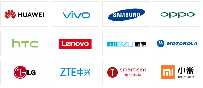 Unterstützung aller Marken von Android-Geräten