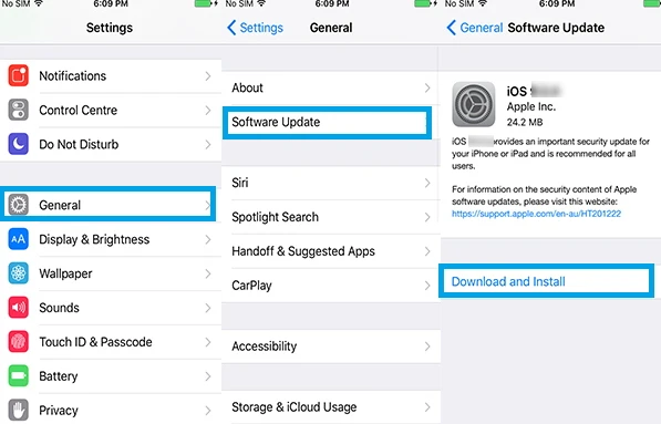 update ios firmware