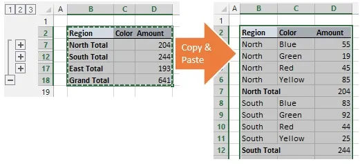 copy and paste excel cell