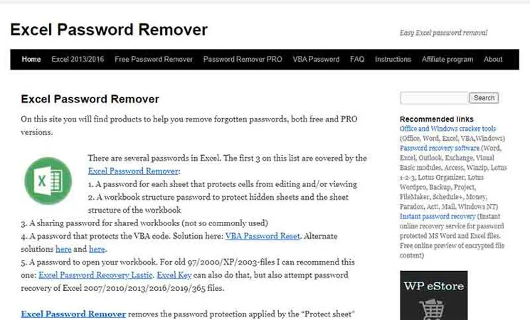 straxx excel password remover