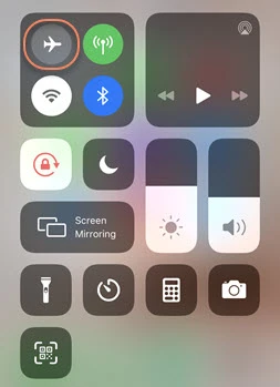airplane mode on iphone