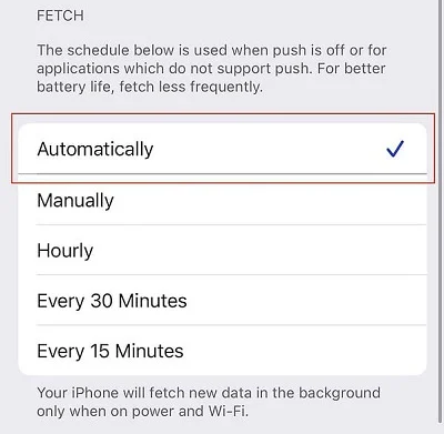 fetch new data automatically