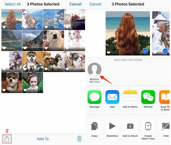 transfer photos from iphone to mac via airdrop
