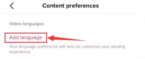 add language tiktok