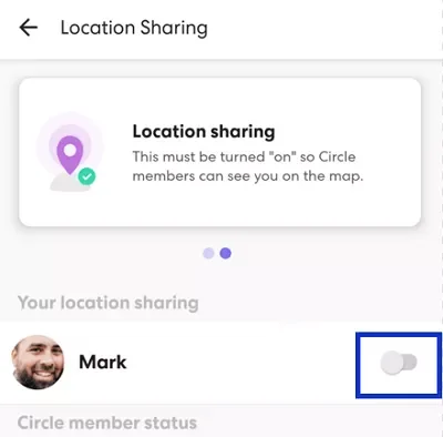 disable location services in the life360 app