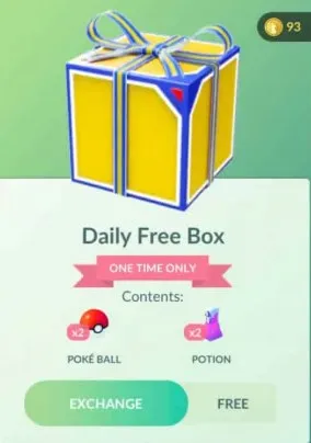 pokemon daily free box