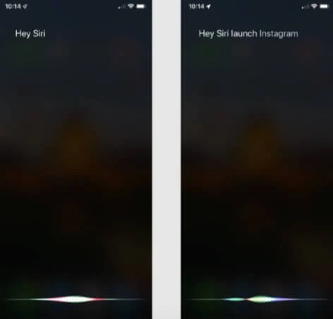 ask siri to open app
