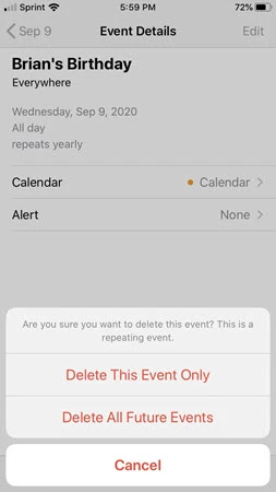 How to Delete Calendar Events on iPhone or iPad
