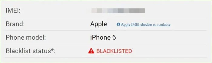 imei check blacklisted iphone