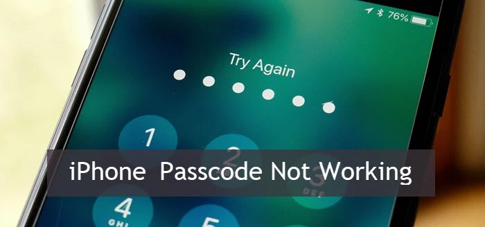 iphone passcode not working