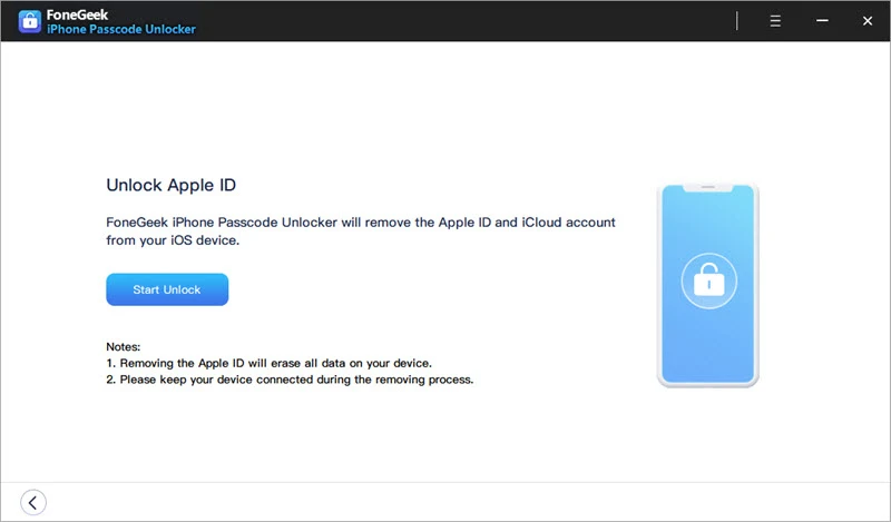 start unlock apple id
