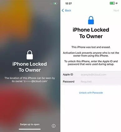 iphone locked to owner